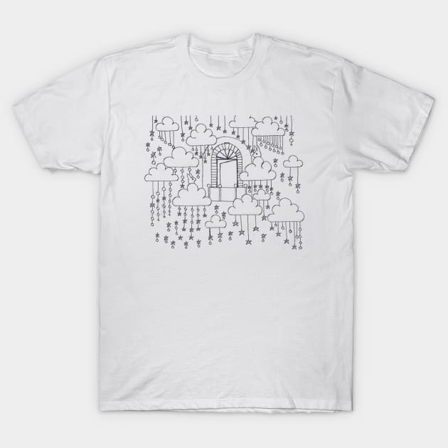 Magic door in the sky T-Shirt by HAVE SOME FUN